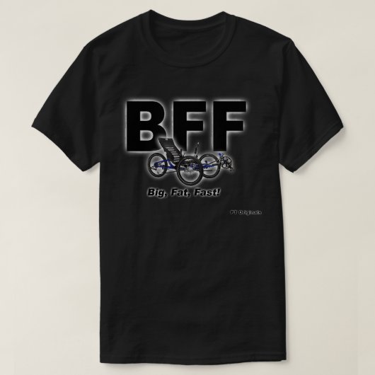 Recumbent Trike BFFティー Tシャツ (デザイン正面)