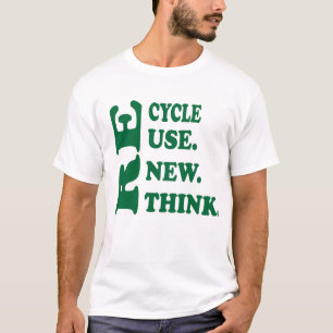 Recycl再利用危機環境行動主義 Tシャツ