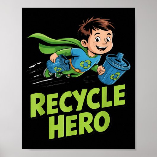Recycle hero kids earth day  ポスター (正面)