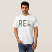 Recycle Reuse Renew Rethink Crisis Environmental A Tシャツ (正面フル)