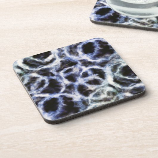 recycled indigo shibori : コースター (左側)