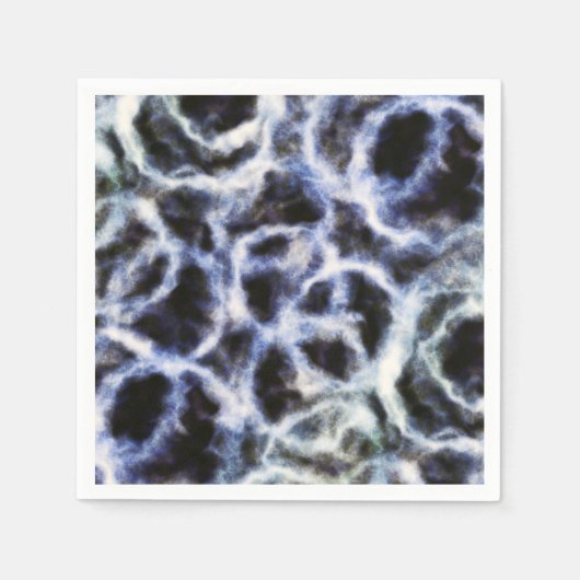 recycled indigo shibori : スタンダードカクテルナプキン (正面)