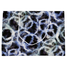 recycled indigo shibori : ラージペーパーバッグ