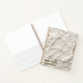 Recycled Paper Texture | Natural Fiber Design ノートブック (内部)