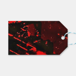 Recycled plastic happiness blue abstract gift tag ギフトタグ