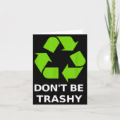 Recycling Don't Trashy Recycling Green Earth  カード (正面)