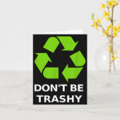 Recycling Don't Trashy Recycling Green Earth  カード (黄色い花)
