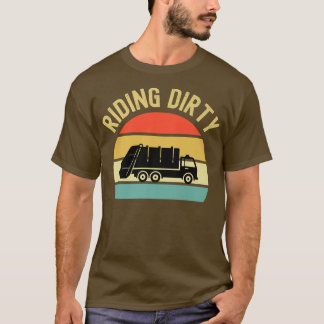 Recycling Garbage Truck Riding Dirty Sunset Toddle Tシャツ