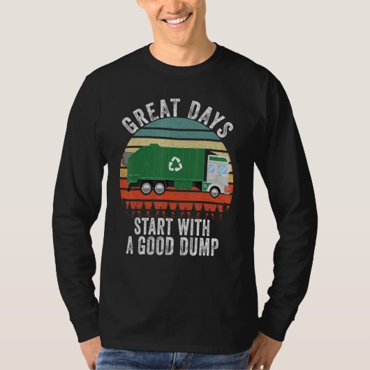 Recycling Garbage Truck Trash Collector  Recycling Tシャツ (正面)
