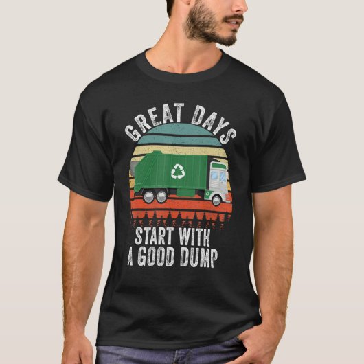Recycling Garbage Truck Trash Collector  Recycling Tシャツ (正面)
