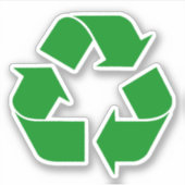 Recycling Symbol - Green シール (正面)