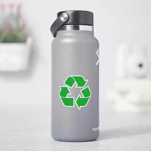 Recycling Symbol - Green シール (HydroFlask)