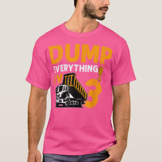 Recycling Trash 3-Year-Old Garbage Truck Lover 3rd Tシャツ