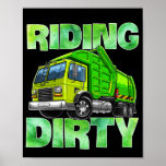 Recycling Trash Garbage Truck T Kids Men Riding ポスター<br><div class="desc">For the discerning individual who appreciates quality and style, our t-shirt is a must-have. Crafted with only the finest materials and expert workmanship, it's designed to last for years of wear and tear. But don't just take my word for it – its superior fit has been praised by fashion experts...</div>