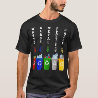 Recycling Trash  Sorting bins  Tシャツ