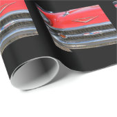 redの1957年のChevyのギフト用包装紙 ラッピングペーパー (ロールコーナー)