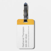 RedアールデコACCIO™ Spellグラフィック ラゲッジタグ (裏面縦)