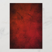 Redエレガントフローラ素朴スクリ結婚プト 招待状 (裏面)