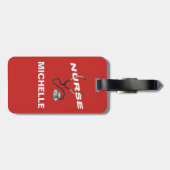 REDカスタムナース名 ラゲッジタグ (裏面横)