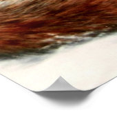 REDキツネ絵画ズby Di ポスター (角)