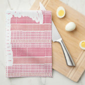 REDグリッド（パームツリーティータオル付） キッチンタオル (四つ折り)