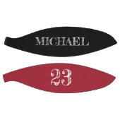 REDブラック数エッチング名前をカスタムする バスケットボール (パネル)