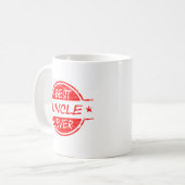 Red最も最高のな叔父さん コーヒーマグカップ (正面左)