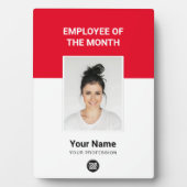 Red カスタム Employee of the Month Photo Awards フォトプラーク (正面)