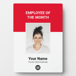Red カスタム Employee of the Month Photo Awards フォトプラーク