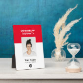 Red カスタム Employee of the Month Photo Awards フォトプラーク (側面)