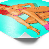 Red フォトプリント (角)