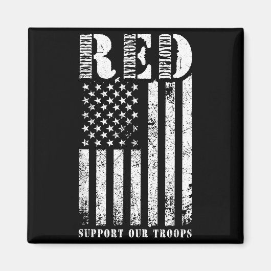 RED 支援要員 REMEMBER EVERYONE DEPLOYED RED マグネット (正面)