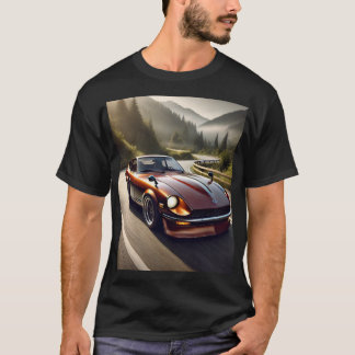 Red 1972 Datsun 240Z nissan japan japanese Car Tシャツ