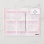 Red 2011年at a Glanceカレンダー ポストカード (裏面)