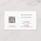 Red 3D Cherry Blossoms 名刺 (裏面)