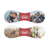 Red 4 Photos Varisty Font World's Greatest Dad 野球ボール (パネル)