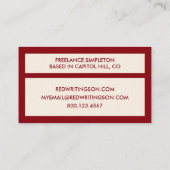 RED 4dots 名刺 (裏面)