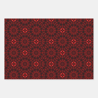 Red Abstract  ラッピングペーパーシート