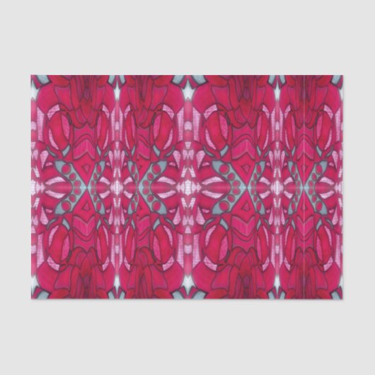 Red abstract  薄葉紙 (正面)