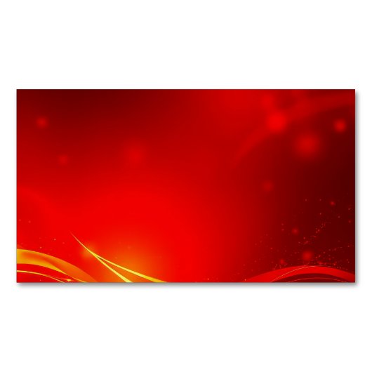 red abstract background マグネット名刺 (正面)
