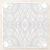 Red Abstract Dark Crimson Black Watercolor Art ガラスコースター (裏面)