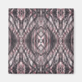 Red Abstract Dark Crimson Black Watercolor Art マグネット (正面)