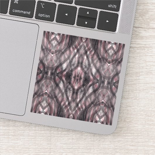 Red Abstract Dark Crimson Watercolor Art シール (詳細)