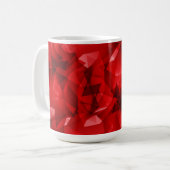 Red Abstract Geometric Background-51083 コーヒーマグカップ (正面左)