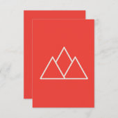 Red Abstract Wallpaper | Bold Minimalist Design エンクロージャーカード (正面/裏面)