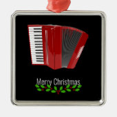 Red Accordion, Merry Christmas, メタルオーナメント (正面)