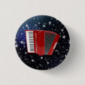 Red Accordion on Starry Sky, 缶バッジ (正面)