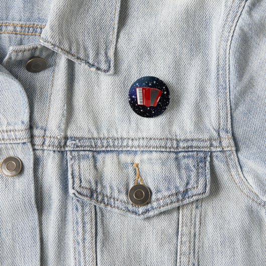 Red Accordion on Starry Sky, 缶バッジ (インサイチュ)