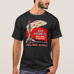 Red Adair Co.ロゴの再生 – 油井戸Firefig Tシャツ