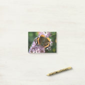 Red Admiral ButterflyとBudleia Post it notes ポストイット (デスク上)